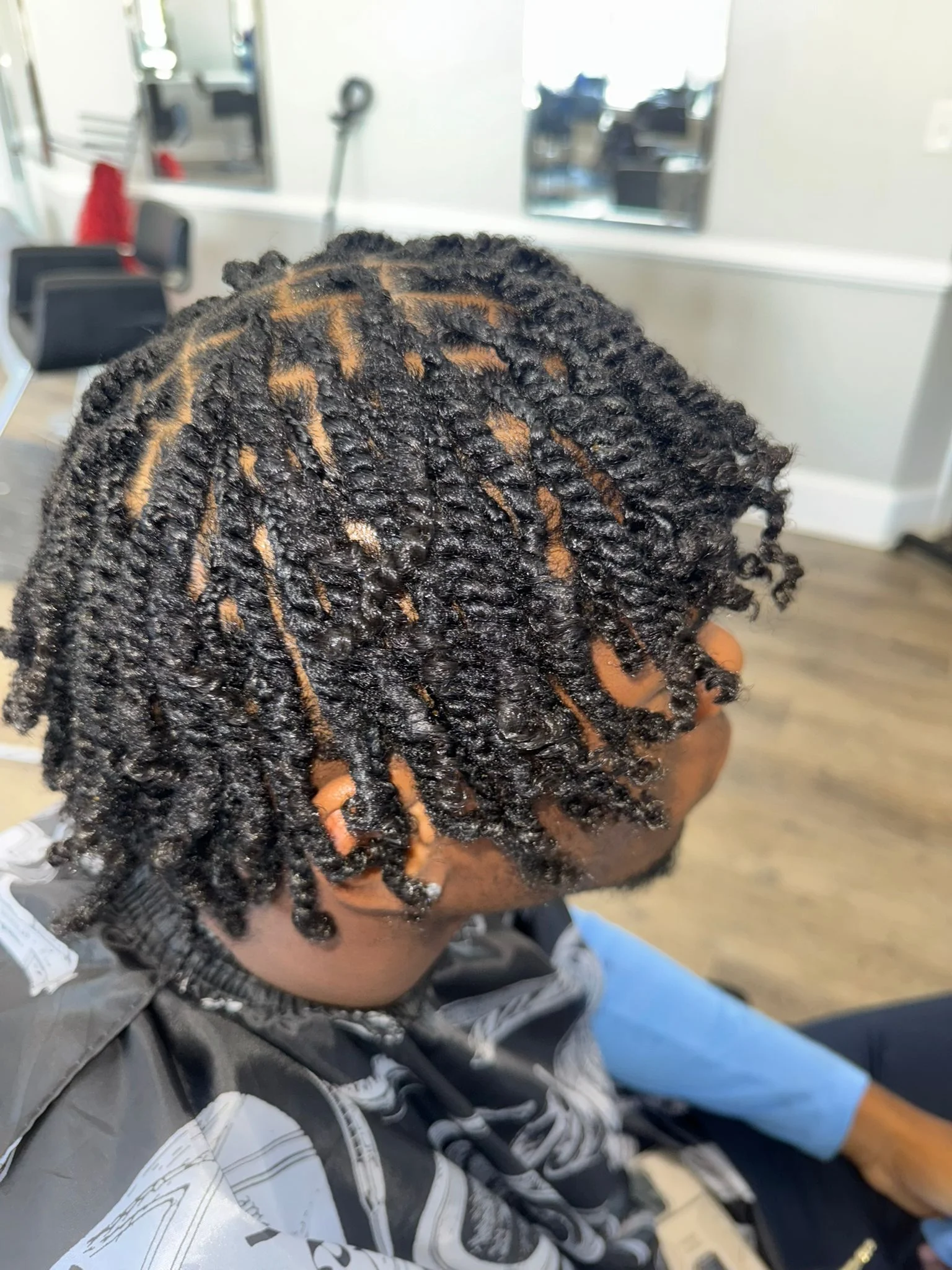Client Braids Result Afroluxe Braiding Bar Laurel MD