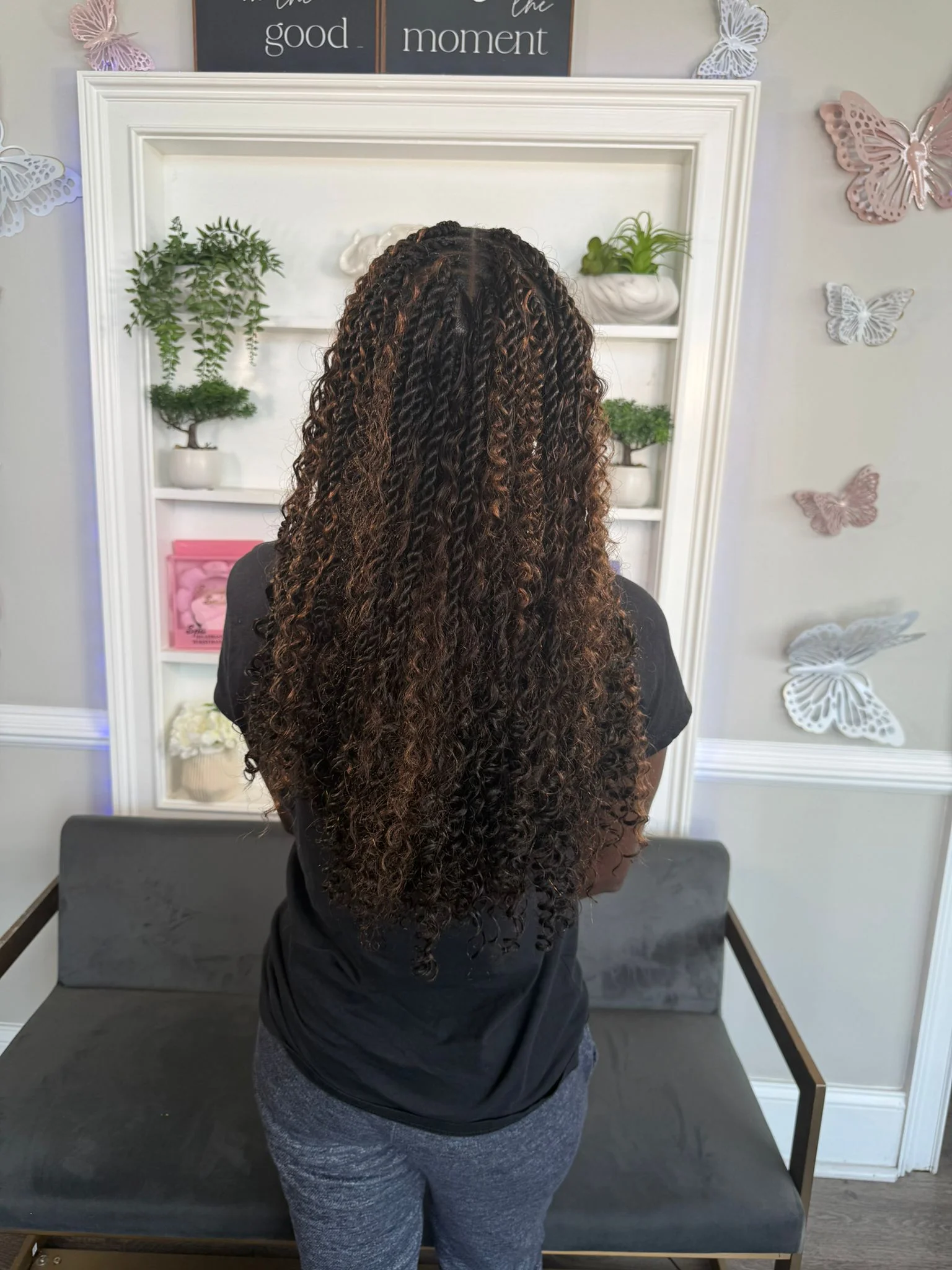 Kinky / Passion Twists at Afro Luxe Braiding Bar, Laurel MD