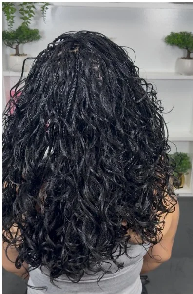 Butterfly Locs at Afro Luxe Braiding Bar, Laurel MD