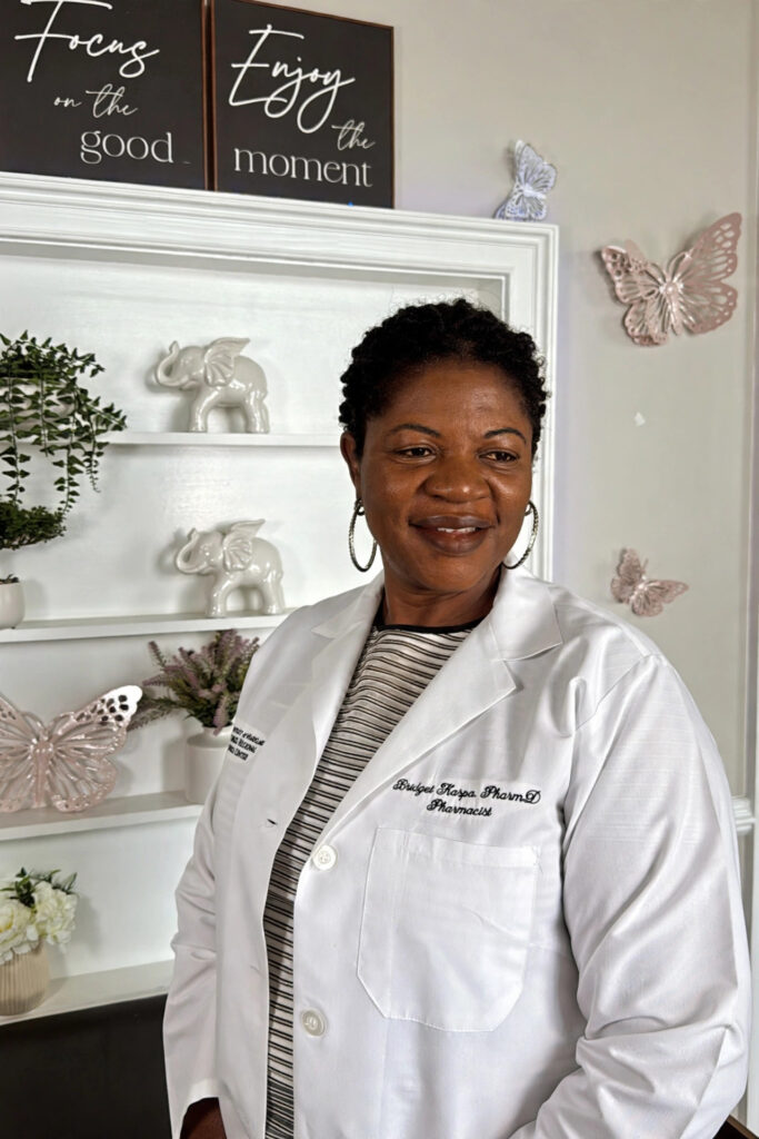 Dr. Bridget Kaspa, PharmD, MSc, Trichologist — Hair Coach at Afro Luxe Braiding Bar