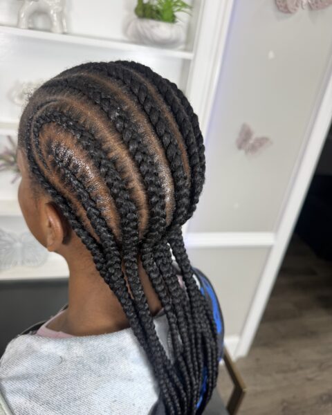 Kids Cornrows – neat cornrows for kids, Afro Luxe Braiding Bar, Laurel MD